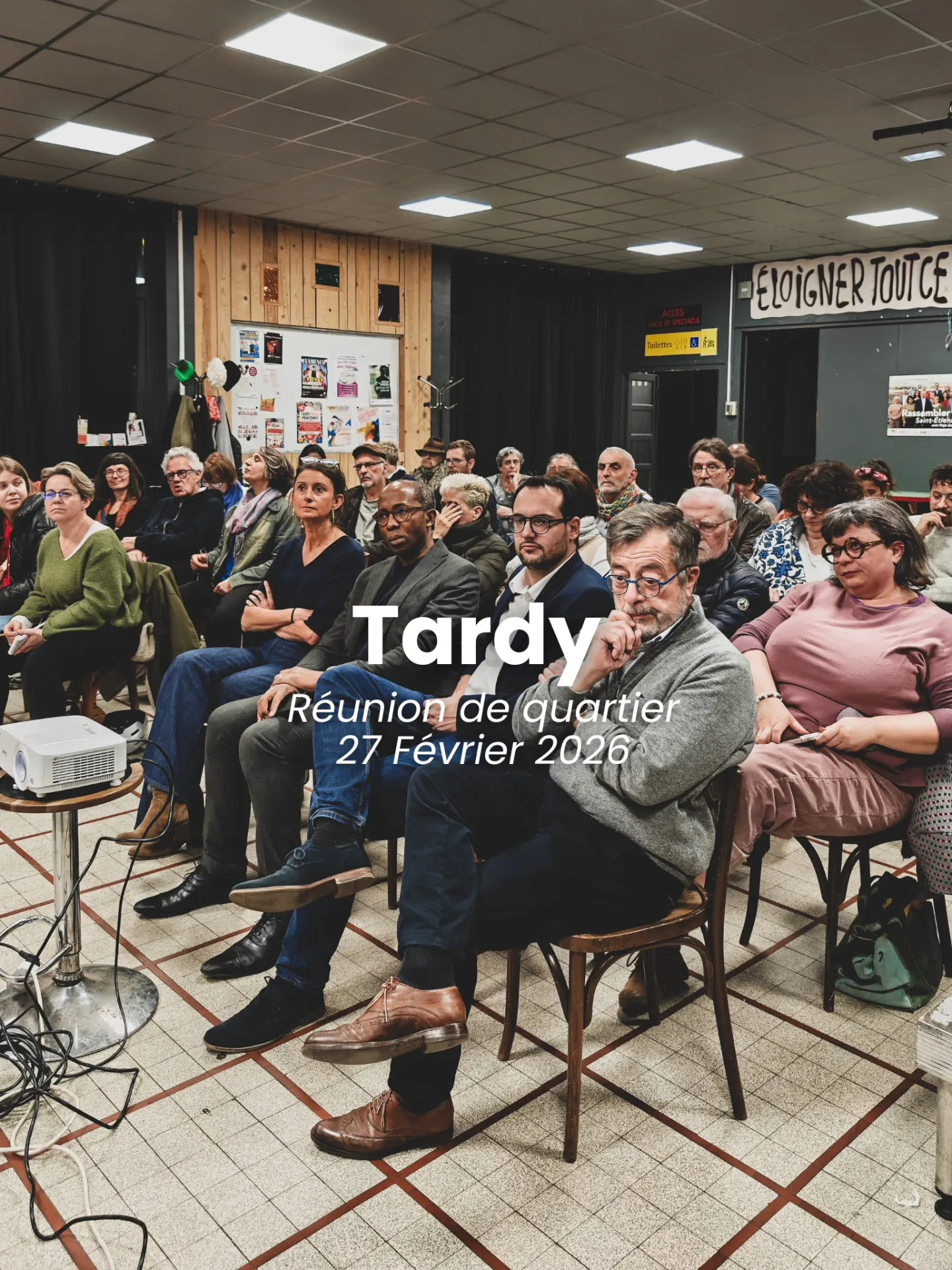 Réunion de proximité dans le quartier de Tardy