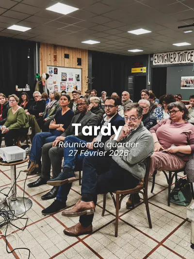 Réunion de proximité à Tardy