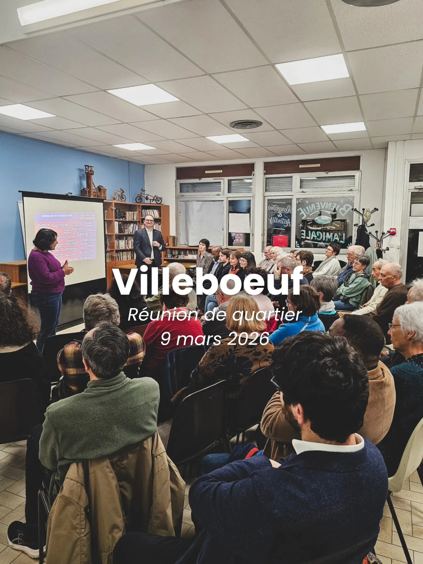Réunion de proximité dans le quartier de Villeboeuf